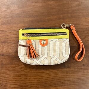Spartina Yellow and Orange Women's Wristlet